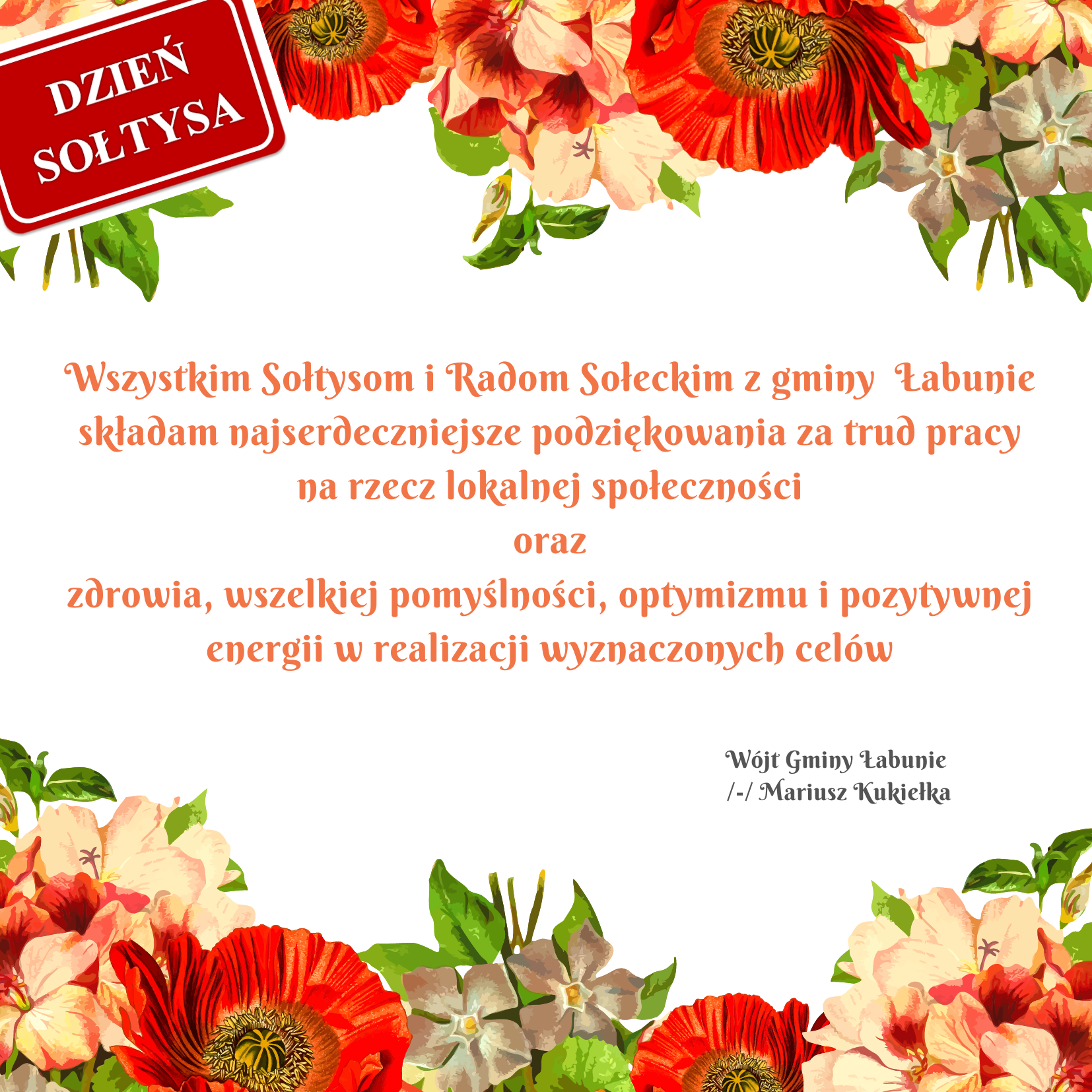 Życzenia – Dzień Sołtysa